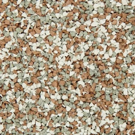 Brownstone earthy brown rubber paving blend swatch