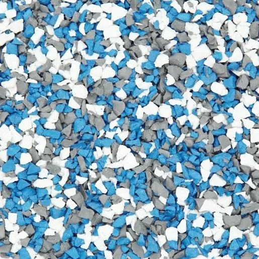 Caspian blue-grey rubber paving blend swatch