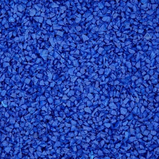 Solid dark navy blue rubber paving colour swatch