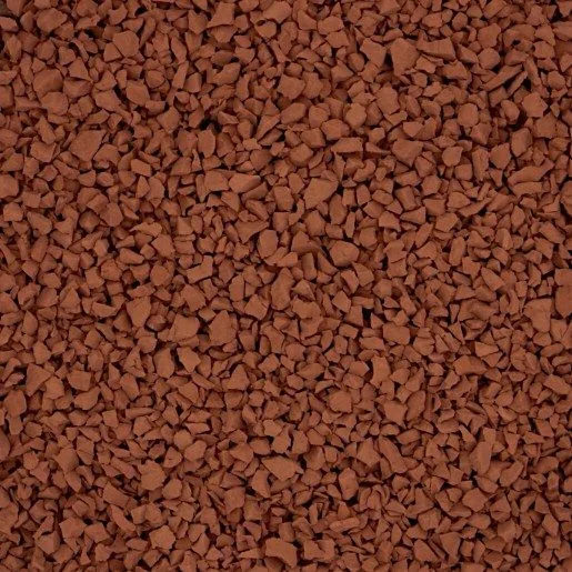 Solid dark red rubber paving colour swatch