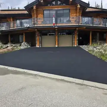 Rubber paved driveway project