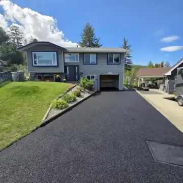 Rubber paved driveway project