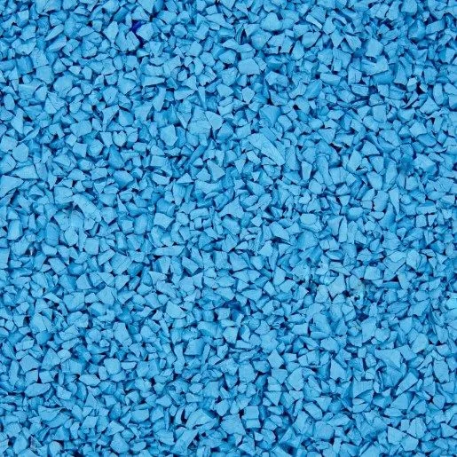 Solid light blue rubber paving colour swatch