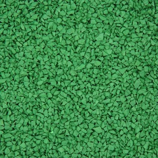 Solid light green rubber paving colour swatch