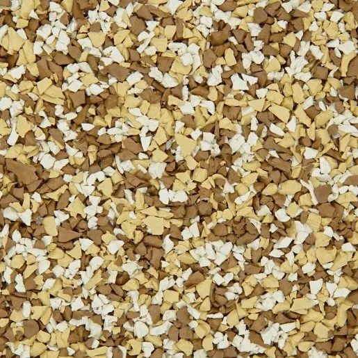 Limestone soft-beige rubber paving blend swatch