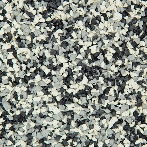 Nickel silver-grey rubber paving blend swatch