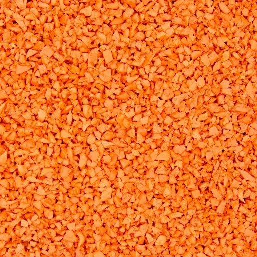 Solid vivid orange rubber paving colour swatch