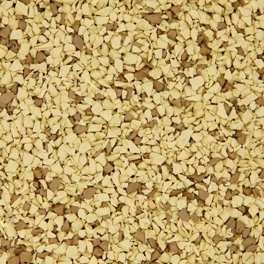 Sandalwood warm-neutral rubber paving blend swatch