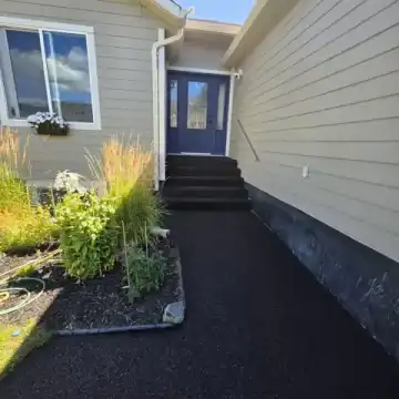 Rubber paved walkway project
